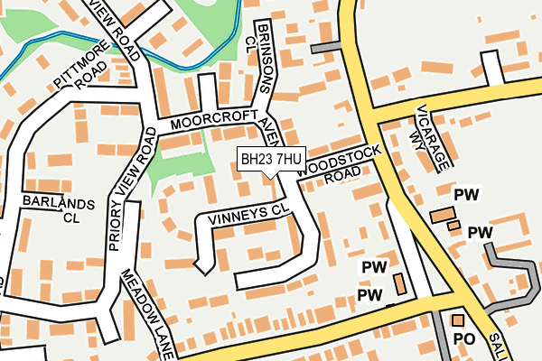 BH23 7HU map - OS OpenMap – Local (Ordnance Survey) BH23 7HU map - OS OpenMap – Local (Ordnance Survey)