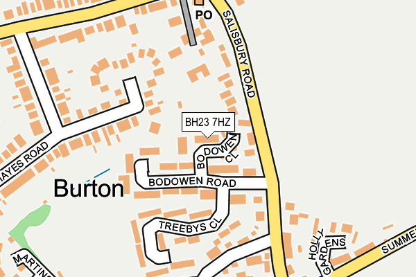 BH23 7HZ map - OS OpenMap – Local (Ordnance Survey) BH23 7HZ map - OS OpenMap – Local (Ordnance Survey)