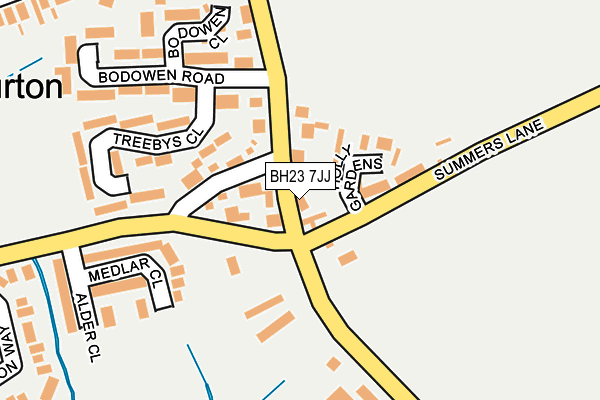 BH23 7JJ map - OS OpenMap – Local (Ordnance Survey) BH23 7JJ map - OS OpenMap – Local (Ordnance Survey)