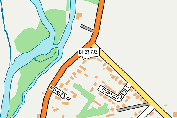 BH23 7JZ map - OS OpenMap – Local (Ordnance Survey) BH23 7JZ map - OS OpenMap – Local (Ordnance Survey)