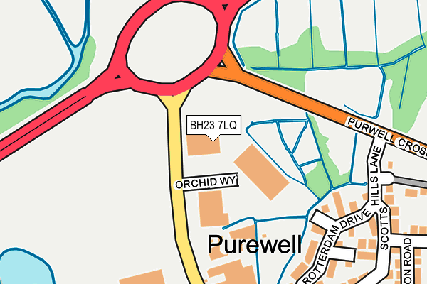 BH23 7LQ map - OS OpenMap – Local (Ordnance Survey) BH23 7LQ map - OS OpenMap – Local (Ordnance Survey)