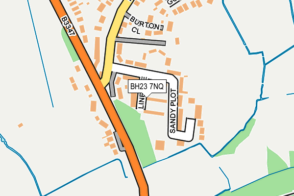 BH23 7NQ map - OS OpenMap – Local (Ordnance Survey) BH23 7NQ map - OS OpenMap – Local (Ordnance Survey)