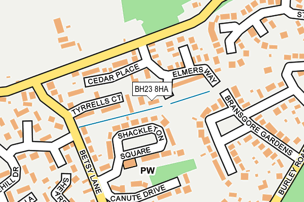 BH23 8HA map - OS OpenMap – Local (Ordnance Survey) BH23 8HA map - OS OpenMap – Local (Ordnance Survey)