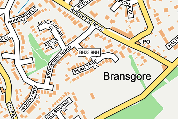 BH23 8NH map - OS OpenMap – Local (Ordnance Survey) BH23 8NH map - OS OpenMap – Local (Ordnance Survey)