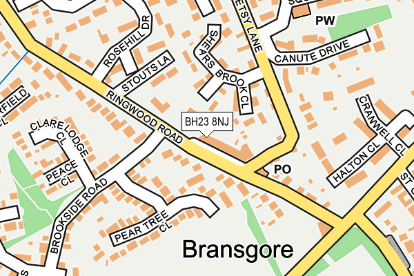 BH23 8NJ map - OS OpenMap – Local (Ordnance Survey) BH23 8NJ map - OS OpenMap – Local (Ordnance Survey)
