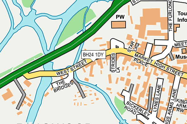 BH24 1DY map - OS OpenMap – Local (Ordnance Survey) BH24 1DY map - OS OpenMap – Local (Ordnance Survey)