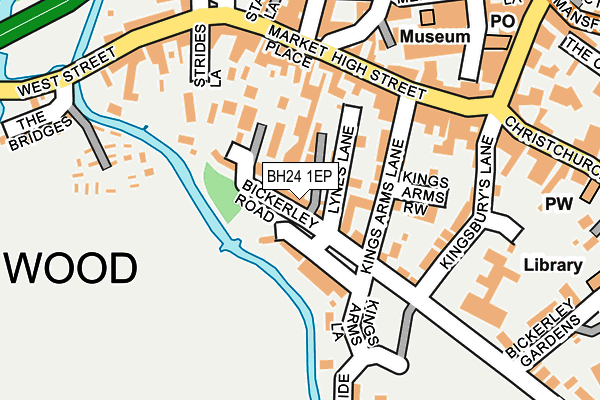 BH24 1EP map - OS OpenMap – Local (Ordnance Survey) BH24 1EP map - OS OpenMap – Local (Ordnance Survey)