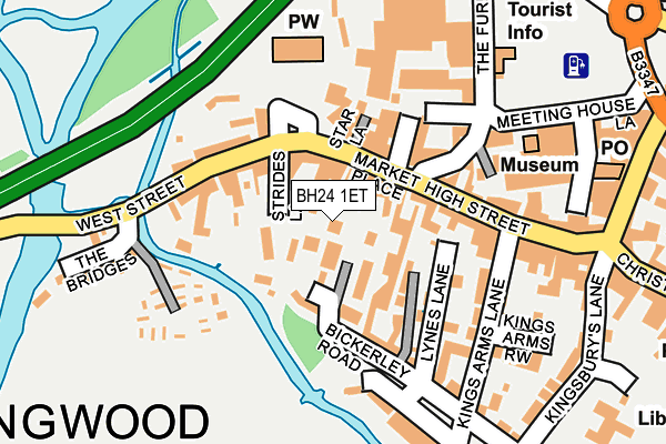 BH24 1ET map - OS OpenMap – Local (Ordnance Survey) BH24 1ET map - OS OpenMap – Local (Ordnance Survey)