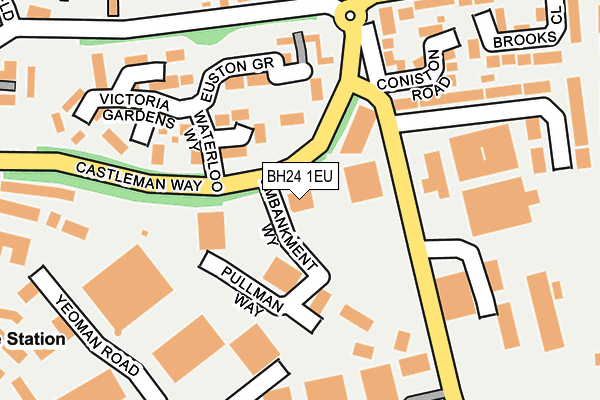 BH24 1EU map - OS OpenMap – Local (Ordnance Survey) BH24 1EU map - OS OpenMap – Local (Ordnance Survey)