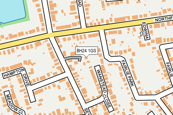 BH24 1GS map - OS OpenMap – Local (Ordnance Survey) BH24 1GS map - OS OpenMap – Local (Ordnance Survey)