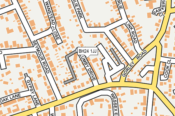 BH24 1JJ map - OS OpenMap – Local (Ordnance Survey) BH24 1JJ map - OS OpenMap – Local (Ordnance Survey)