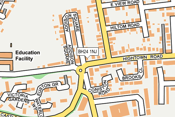 BH24 1NJ map - OS OpenMap – Local (Ordnance Survey) BH24 1NJ map - OS OpenMap – Local (Ordnance Survey)
