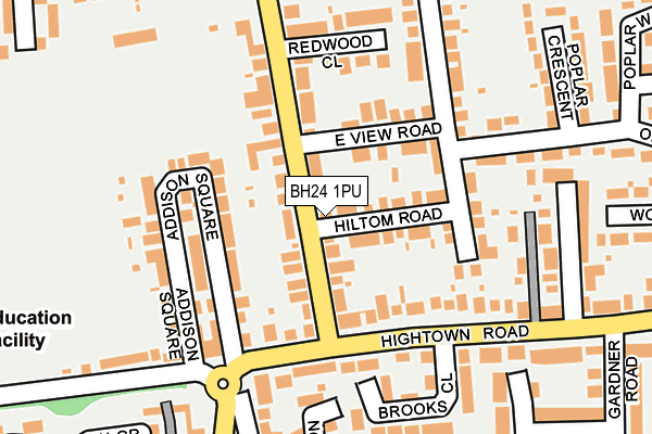 BH24 1PU map - OS OpenMap – Local (Ordnance Survey) BH24 1PU map - OS OpenMap – Local (Ordnance Survey)