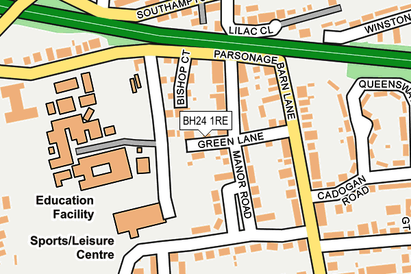 BH24 1RE map - OS OpenMap – Local (Ordnance Survey) BH24 1RE map - OS OpenMap – Local (Ordnance Survey)