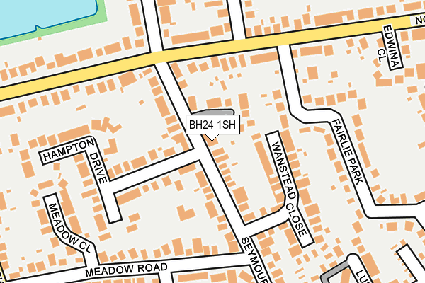 BH24 1SH map - OS OpenMap – Local (Ordnance Survey) BH24 1SH map - OS OpenMap – Local (Ordnance Survey)