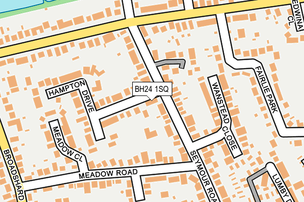 BH24 1SQ map - OS OpenMap – Local (Ordnance Survey) BH24 1SQ map - OS OpenMap – Local (Ordnance Survey)