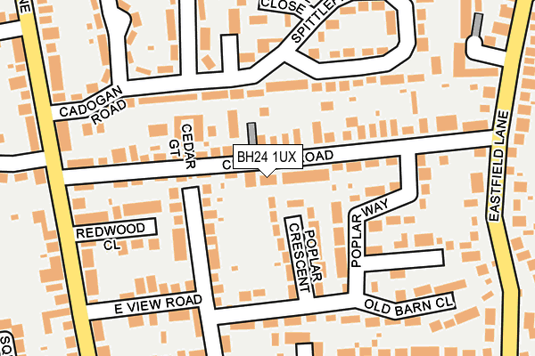 BH24 1UX map - OS OpenMap – Local (Ordnance Survey) BH24 1UX map - OS OpenMap – Local (Ordnance Survey)