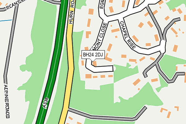 BH24 2DJ map - OS OpenMap – Local (Ordnance Survey) BH24 2DJ map - OS OpenMap – Local (Ordnance Survey)