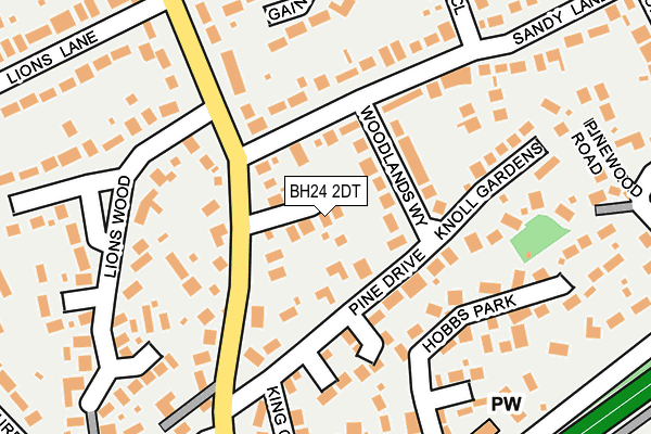 BH24 2DT map - OS OpenMap – Local (Ordnance Survey) BH24 2DT map - OS OpenMap – Local (Ordnance Survey)