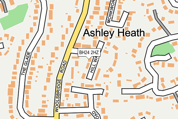 BH24 2HZ map - OS OpenMap – Local (Ordnance Survey) BH24 2HZ map - OS OpenMap – Local (Ordnance Survey)