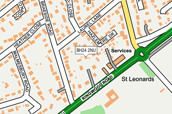 BH24 2NU map - OS OpenMap – Local (Ordnance Survey) BH24 2NU map - OS OpenMap – Local (Ordnance Survey)