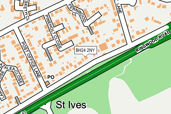 BH24 2NY map - OS OpenMap – Local (Ordnance Survey) BH24 2NY map - OS OpenMap – Local (Ordnance Survey)
