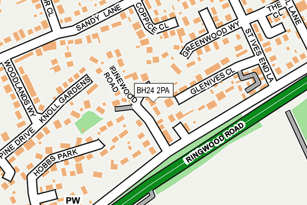 BH24 2PA map - OS OpenMap – Local (Ordnance Survey) BH24 2PA map - OS OpenMap – Local (Ordnance Survey)