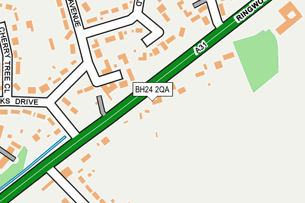 BH24 2QA map - OS OpenMap – Local (Ordnance Survey) BH24 2QA map - OS OpenMap – Local (Ordnance Survey)