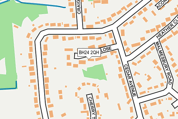 BH24 2QH map - OS OpenMap – Local (Ordnance Survey) BH24 2QH map - OS OpenMap – Local (Ordnance Survey)