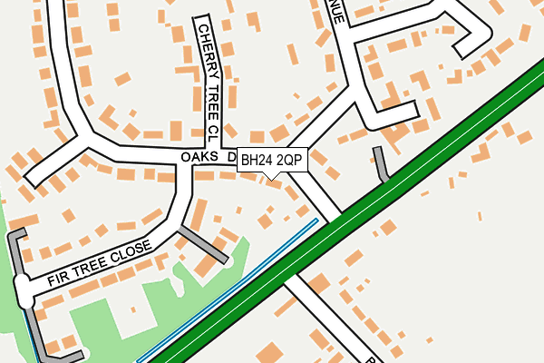 BH24 2QP map - OS OpenMap – Local (Ordnance Survey) BH24 2QP map - OS OpenMap – Local (Ordnance Survey)
