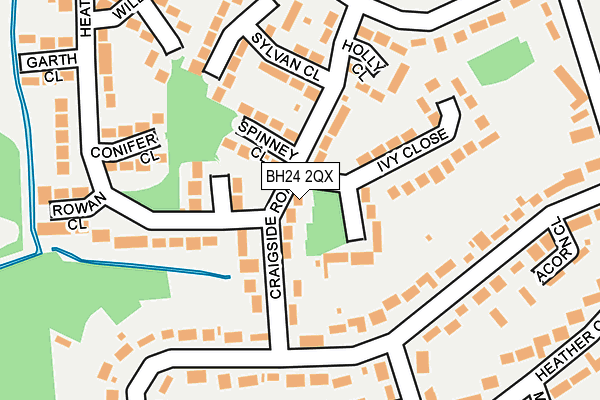 BH24 2QX map - OS OpenMap – Local (Ordnance Survey) BH24 2QX map - OS OpenMap – Local (Ordnance Survey)