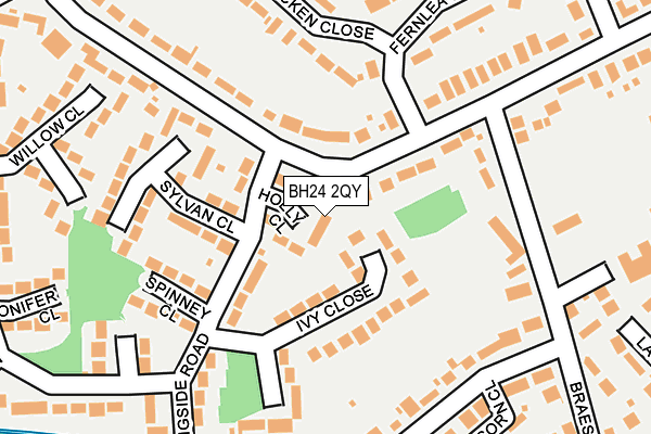 BH24 2QY map - OS OpenMap – Local (Ordnance Survey) BH24 2QY map - OS OpenMap – Local (Ordnance Survey)