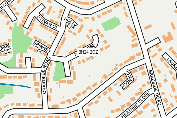 BH24 2QZ map - OS OpenMap – Local (Ordnance Survey) BH24 2QZ map - OS OpenMap – Local (Ordnance Survey)