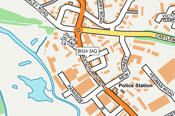 BH24 3AQ map - OS OpenMap – Local (Ordnance Survey) BH24 3AQ map - OS OpenMap – Local (Ordnance Survey)