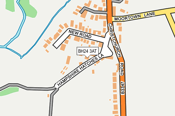 BH24 3AT map - OS OpenMap – Local (Ordnance Survey) BH24 3AT map - OS OpenMap – Local (Ordnance Survey)
