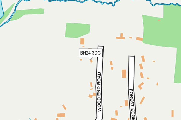 BH24 3DG map - OS OpenMap – Local (Ordnance Survey)