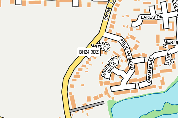 BH24 3DZ map - OS OpenMap – Local (Ordnance Survey) BH24 3DZ map - OS OpenMap – Local (Ordnance Survey)
