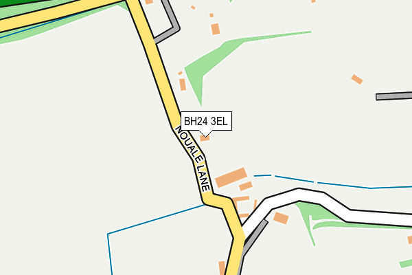 BH24 3EL map - OS OpenMap – Local (Ordnance Survey) BH24 3EL map - OS OpenMap – Local (Ordnance Survey)