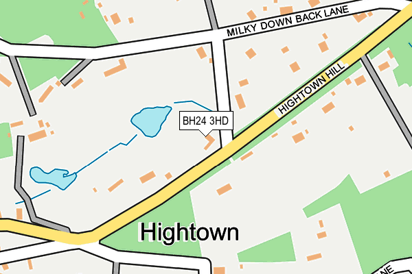 BH24 3HD map - OS OpenMap – Local (Ordnance Survey) BH24 3HD map - OS OpenMap – Local (Ordnance Survey)