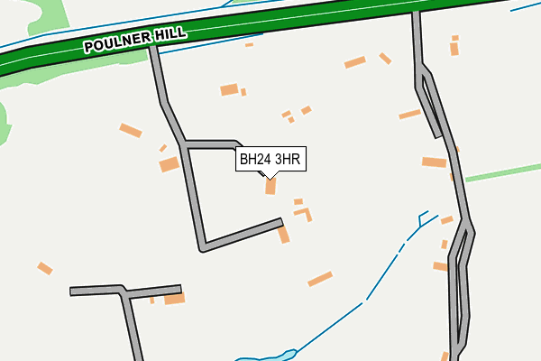 BH24 3HR map - OS OpenMap – Local (Ordnance Survey) BH24 3HR map - OS OpenMap – Local (Ordnance Survey)