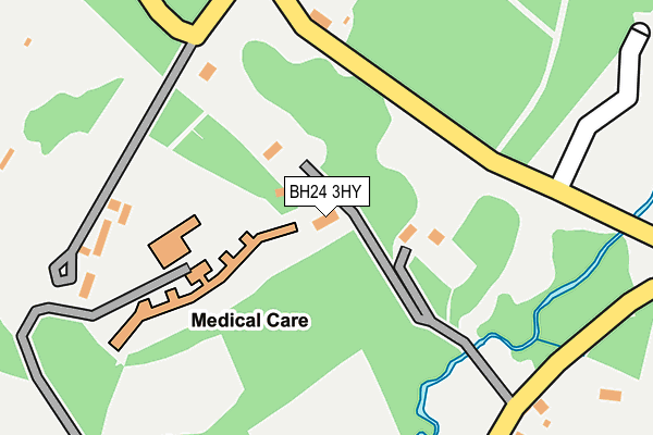 BH24 3HY map - OS OpenMap – Local (Ordnance Survey) BH24 3HY map - OS OpenMap – Local (Ordnance Survey)