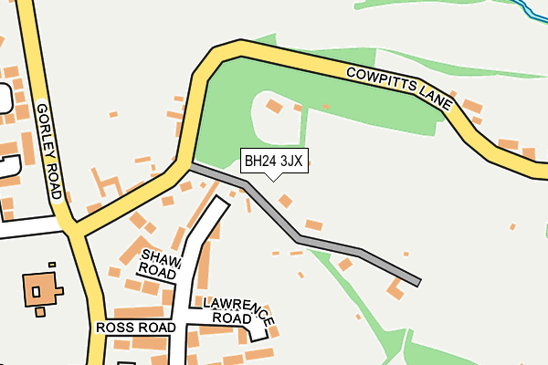 BH24 3JX map - OS OpenMap – Local (Ordnance Survey) BH24 3JX map - OS OpenMap – Local (Ordnance Survey)