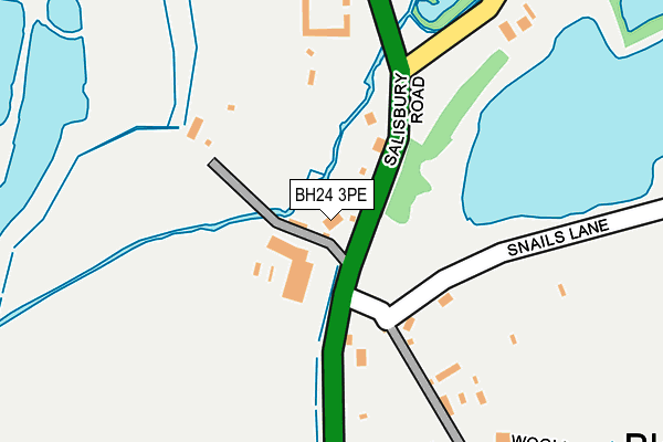 BH24 3PE map - OS OpenMap – Local (Ordnance Survey) BH24 3PE map - OS OpenMap – Local (Ordnance Survey)