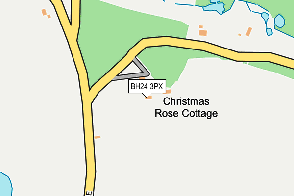 BH24 3PX map - OS OpenMap – Local (Ordnance Survey) BH24 3PX map - OS OpenMap – Local (Ordnance Survey)