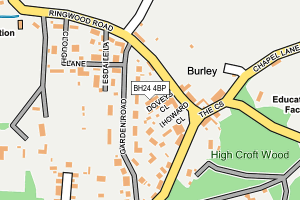 BH24 4BP map - OS OpenMap – Local (Ordnance Survey) BH24 4BP map - OS OpenMap – Local (Ordnance Survey)