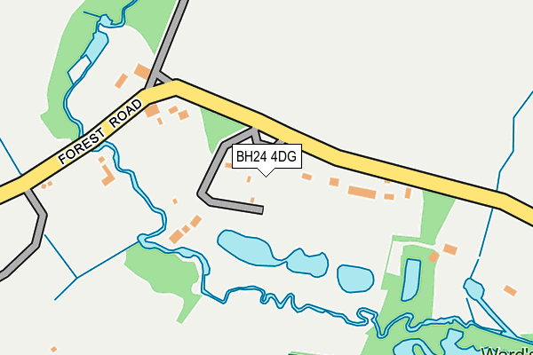 BH24 4DG map - OS OpenMap – Local (Ordnance Survey) BH24 4DG map - OS OpenMap – Local (Ordnance Survey)