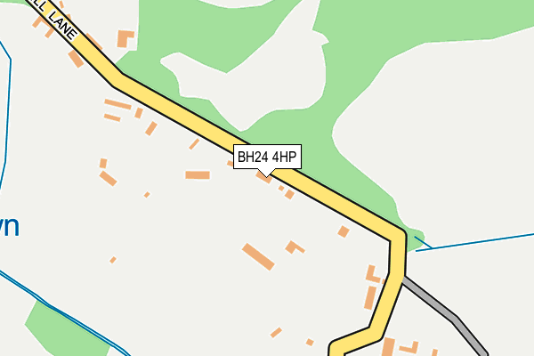 BH24 4HP map - OS OpenMap – Local (Ordnance Survey) BH24 4HP map - OS OpenMap – Local (Ordnance Survey)