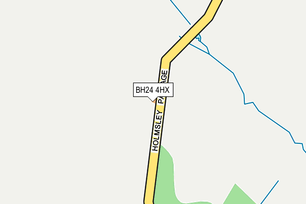 BH24 4HX map - OS OpenMap – Local (Ordnance Survey) BH24 4HX map - OS OpenMap – Local (Ordnance Survey)