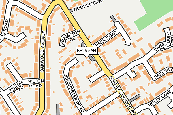 BH25 5AN map - OS OpenMap – Local (Ordnance Survey) BH25 5AN map - OS OpenMap – Local (Ordnance Survey)