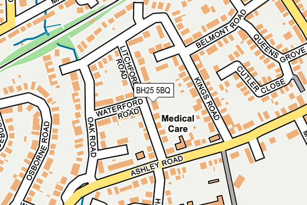 BH25 5BQ map - OS OpenMap – Local (Ordnance Survey) BH25 5BQ map - OS OpenMap – Local (Ordnance Survey)